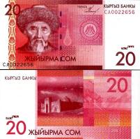 20 Som Kirgizsko 2009, P24a UNC - Kliknutím na obrázok zatvorte -